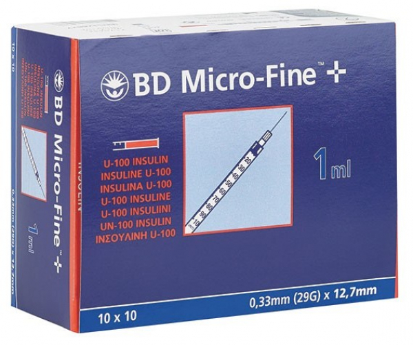 BD Microfine Plus Insulinspritze 1 ml